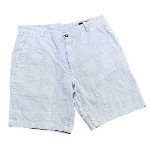 Vineyard Vines Men’s Light Blue & white seersucker stripes Shorts size 36